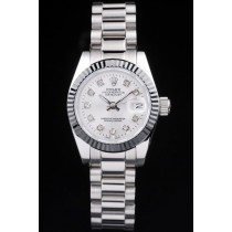 Rolex Datejust Swiss Movement Quality Replica Watches Silver Watch White Dial 35mm