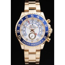 REPLICA ROLEX YACHT-MASTER II SWISS MOVEMENT AUTOMATIC TWO-TONE WATCH WHITE DIAL 44MM