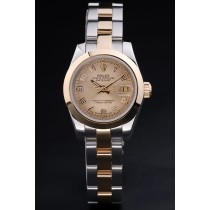 Rolex Datejust Swiss Movement Quality Replica Watches Gold Silver Watch Gold Dial 34mm