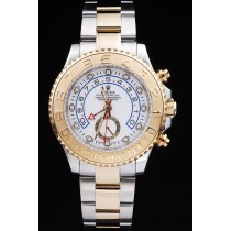 Rolex Yacht-Master II  Swiss Movement Two-color Watch White Dial 48mm