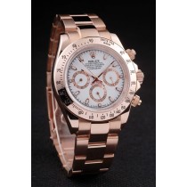 Rolex Daytona Swiss Movement Replica Monochrome Watch  White Dial 48mm