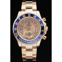 Rolex Yacht-Master Swiss Movement Golden Gentlemen Watch Gold Dail 48mm