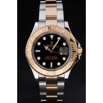 Rolex Yacht-Master Swiss Movement Two-color Watch Black Dial 48mm
