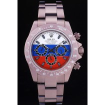 Rolex Swiss Movement Monochrome Rose gold Watch Tri-color Dial 48mm