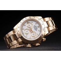 Rolex Daytona Swiss Movement Monochrome Watch White Dial 48mm