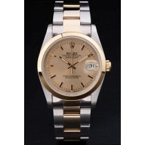 Rolex Datejust Swiss Movement Quality Replica Watches Silver Watch Gold Dial 45mm