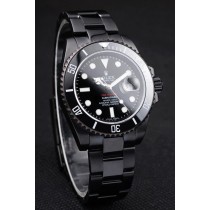Rolex Swiss Submariner Pro-Hunter Black Steel Strap Black Dial 48mm
