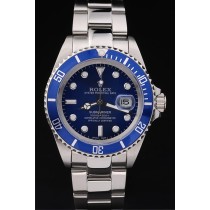 Rolex Submariner Swiss Movement Mechanism Silver White Watch Dark Blue Dial 47mm