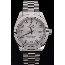 Rolex Datejust Swiss Movement Quality Replica Watches Silver Watch Silver Dial 47mm