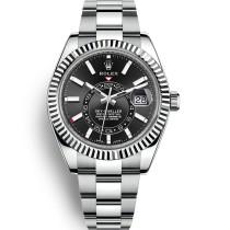  Replica Swiss Rolex Sky-Dweller Oyster Automatic Black Dial Men's Watch 326934-0005 High End