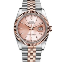 Replica Swiss Rolex Datejust Automatic Rose-Gold Dial Unisex Watch High End 116231