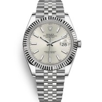 High End Swiss Rolex Oyster Perpetual Datejust Silver Dial Automatic Replica Men's Watch 126334