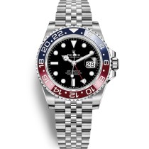  Super Clone Rolex GMT-Master II Swiss Automatic Replica Blue and Red Bezel Black Dial Men's Watch 126710BLRO-0001 