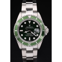 Rolex Submariner Swiss Movement Mechanism Monochrome Watch Black Dial 47mm