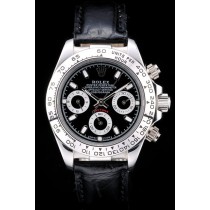 Rolex Daytona Swiss Movement Replica Monochrome Watches Black Dial 44mm