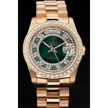 Rolex Day-Date Swiss Movement Quality Replica Watches Automatic Gold watch Diamond Dial 44mm