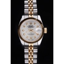 Rolex Datejust Swiss Movement Quality Replica Watches Silver Watch White Dial 34mm