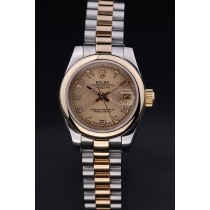 Rolex Datejust Swiss Movement Quality Replica Watches Silver Watch Gold Dial 34mm