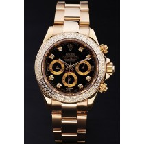 Rolex Daytona Swiss Movement Monochrome  Gentlemen Watch Black Dial 48mm