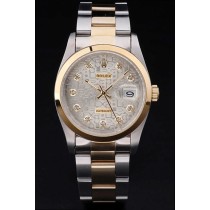 Rolex Datejust Swiss Movement Quality Replica Watches Silver Watch Silver Dial 45mm