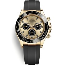 Super Clone Replica Swiss Rolex Cosmograph Daytona Automatic Gold Dial Oysterflex Men's Watch 116518