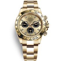 High End Replica Swiss Rolex Cosmograph Daytona Champagne and Black Dial Men's Oyster Watch 116508