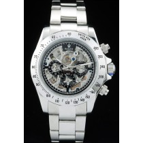 Rolex Daytona Swiss Movement Monochrome Watch Carved Dial 48mm