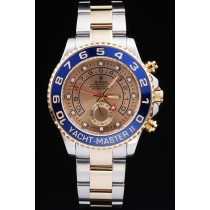 Rolex Yacht-Master Swiss Movement Two-color Watch Gold Dial 48mm