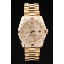 Rolex Datejust Swiss Movement Replica gentlemen Watches Gold Watch Gold Dial 44mm
