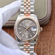 High Replica Swiss Rolex Datejust 36 Rhodium Dial Men's  Steel and 18k Everose Gold Jubilee Watch 126231