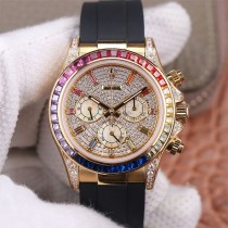 Replica Swiss Rolex Daytona Pave Diamond Automatic Men's Watch 116598 High End