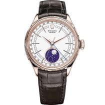 Replica Swiss Rolex Cellini Automatic Moonphase 18k Everose Gold Men's Watch 50535