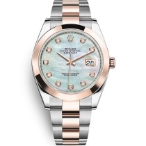 High End Replica Rolex Datejust 126301 Everose Mother of Pearl Dial Automatic Men's Watch 41mm