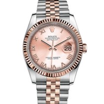  High End Swiss Rolex Datejust 36 Automatic Pink Dial  Replica Unisex Watch 116231