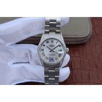 Replica Rolex Lady-Datejust 178383 White Dial Diamond Stainless Steel Ladies Watch 