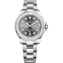 High End Replica Swiss Rolex Yacht-Master Dark Rhodium Dial  Oyster 37 mm Unisex Watch 268622