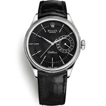 High End Replica Swiss Rolex Cellini Black Dial Men's Watch 50519-0007