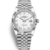 Replica Swiss Rolex Datejust 36 Automatic White Dial Jubilee Unisex Watch 126234 High End 