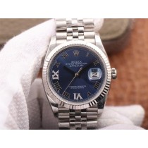 Replica Swiss Rolex Datejust 36 Blue Jubilee Dial Unisex Oyster Watch 126234