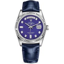 Replica Swiss Rolex Day-Date 36  Automatic Blue Diamond Dial  President Men's Watch