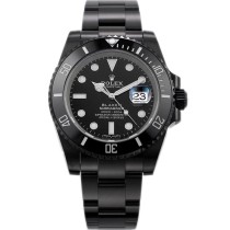  Super Clone Rolex Blaken Submariner Automatic Black Dial Replica Swiss Men's Watch 116610LN