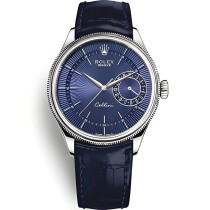 High End Swiss Rolex Cellini Blue Dial Replica Men's Watch 50519-0013