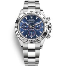 High End Replica Swiss Rolex Cosmograph Daytona Diamond Blue Dial Automatic Men's Watch 116509