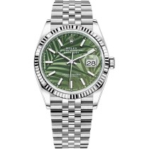 Replica Rolex Datejust 126234 Green Palm Leaf Dial Automatic Men's Watch