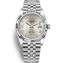 High End Replica Swiss Rolex Datejust 36 Automatic Silver Gray Dial Jubilee Unisex Watch 126234