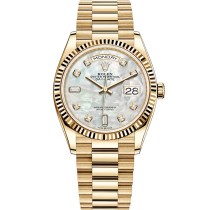  Replica Swiss Rolex Day-Date 128238 18k Yellow Gold  Mother Of Pearl Dial  President Watch 