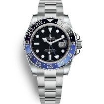 Replica Swiss Rolex GMT-Master II GMT Black Dial Stainless Steel  Men's Watch 116710 High End
