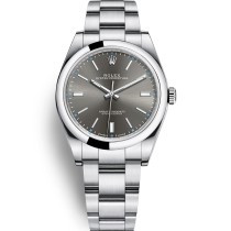 Swiss Rolex Oyster Perpetual Automatic Rhodium Dial Men's  Replica  Watch 114300-0001 39mm