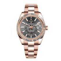 High End Swiss Rolex Sky-Dweller Automatic Everose Rhodium Dial Replica Men's Watch 326935