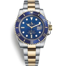 Super Clone Swiss Rolex Submariner Automatic Blue Dial Replica Men's Watch 116613LB